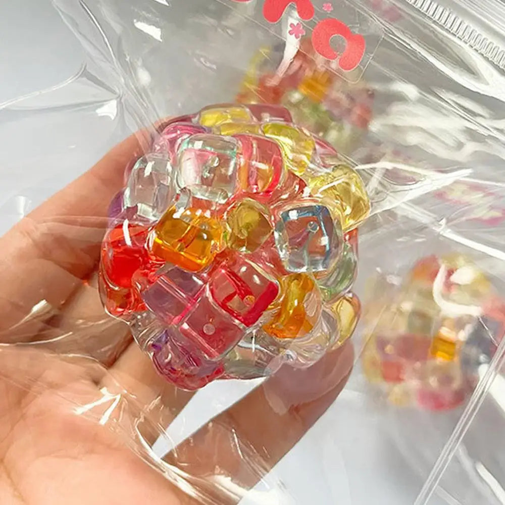 Creative Explosion Beads Squishy Balls | Slow Rebound Stress Relief Fidget Toy detail view
