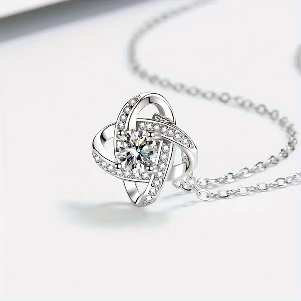 Elegant Love Knot Necklace, 'To My Queen' Perfect for Wife, Girlfriend, Soulmate, Any lifestyle view