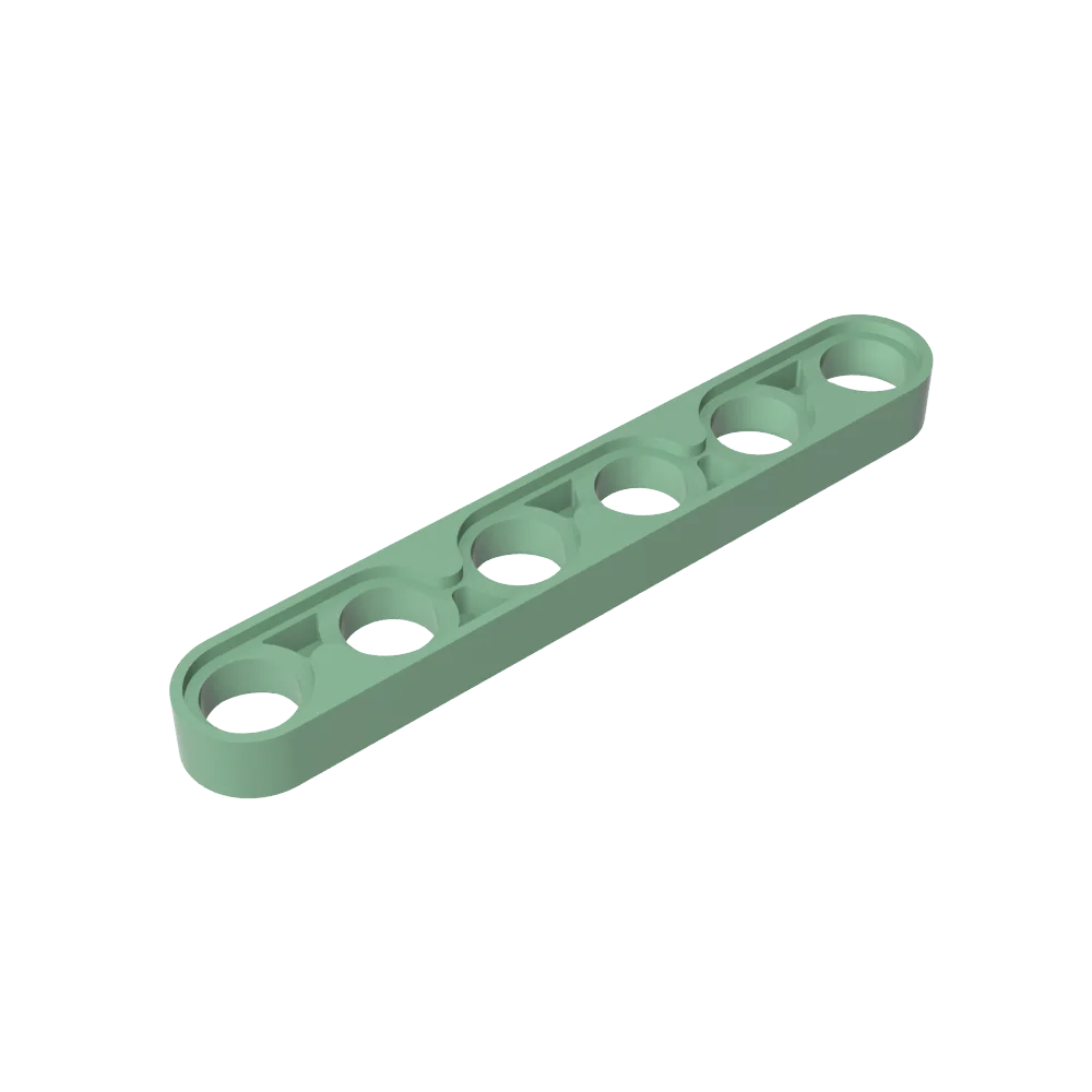 Gobricks GDS-694 Technical Liftarm Thin 1 x 6 | Compatible Building Block Piece additional angle