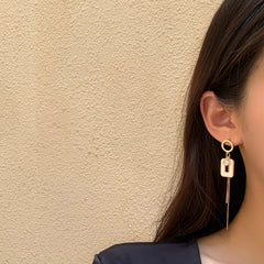 S925 Asymmetrical Drop Earrings | Fashion Statement Jewelry alternate view