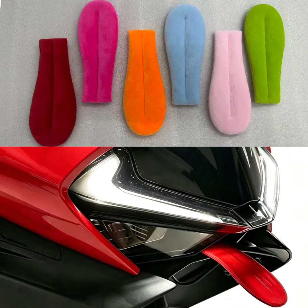 Motorcycle Accessories Decorations Personalit Funny Modification Plush Big Tongue Decoration
