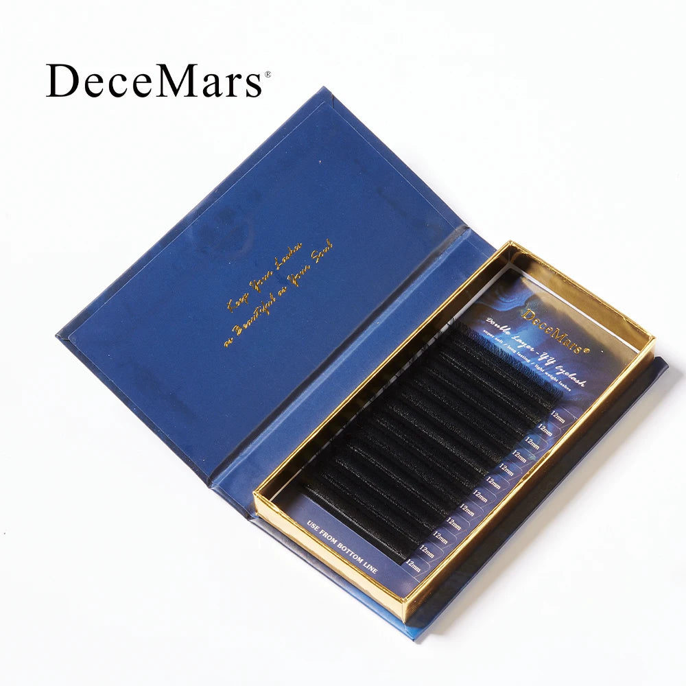DeceMars Double Layer YY Eyelash Extension | Salon-Grade Individual Lashes lifestyle view