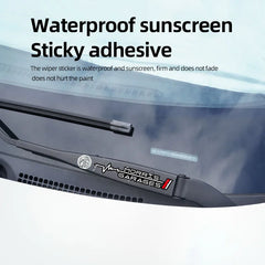 2Pcs Car Wiper Sticker Set | Waterproof PU Decals for MG Models detail view