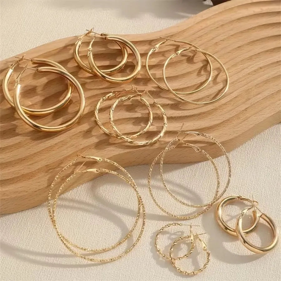 8 Pairs Dangle Earrings Set | Versatile Fashion Earrings for Women detail view