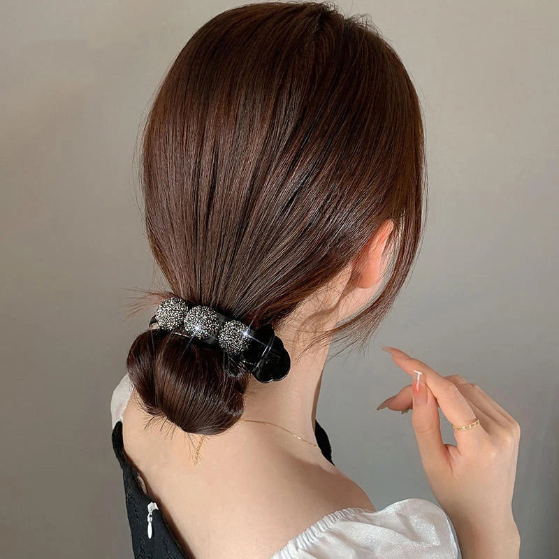 New Korean INS Style Premium Sense Of Ponytail Hair Clips Bow Grab Clip Female High Pill Head Artifacts Clip Headdress Hair Card