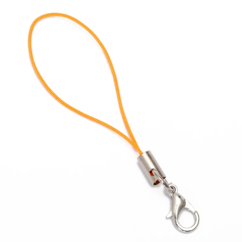 50pcs Cell Phone Lanyard Strap String Mobile Hook With Lobster Clasp Ring Keychain Fo alternate view