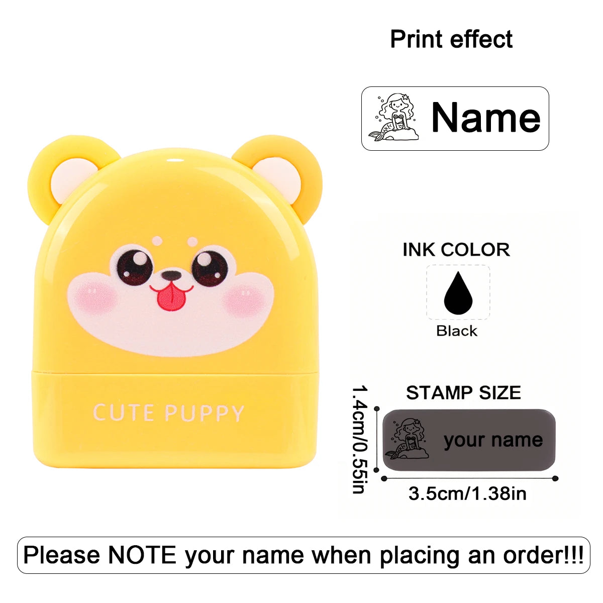 Personalized Animal Name Stamp | Custom Waterproof Clothing Label for Kids lifestyle view