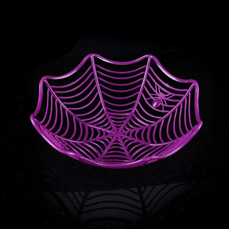 Candy Bowl Spider Web Trick or Treat Bowl Halloween for Haunted House detail view