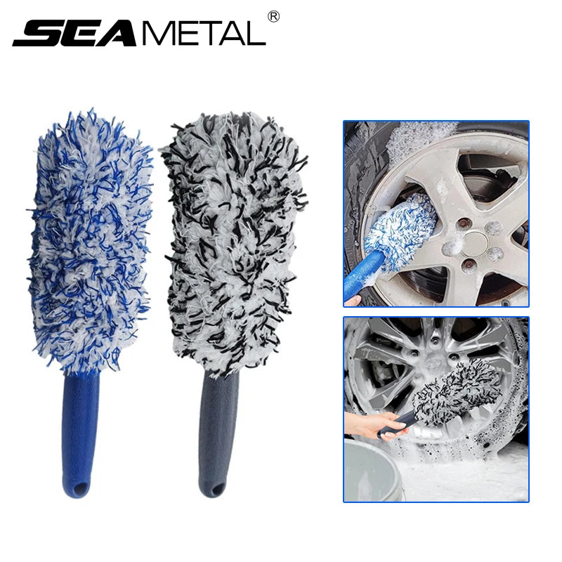 Plush Car Wheel Hub Brush Tire Rim Cleaning Tool