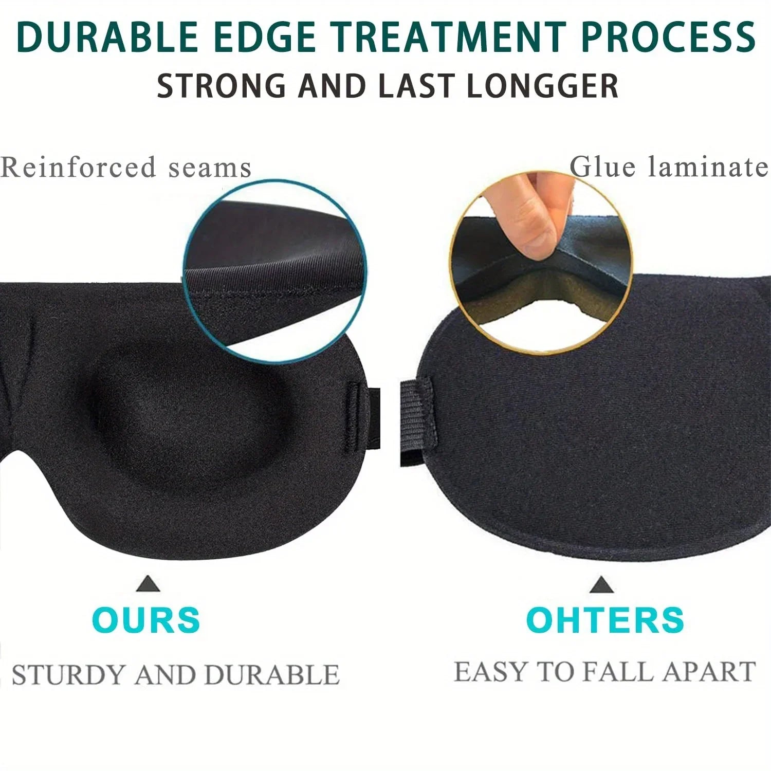 3D Sleep Eye Mask | Light Blocking Sleep Aid lifestyle view