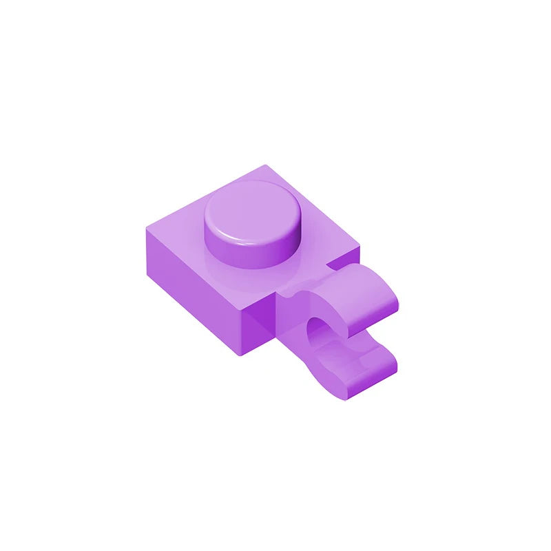 PLATE 1X1 W/HOLDER VERTICAL Building Block | Compatible with Lego 6019 61252 detail view