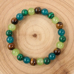 Rich Money Bracelet Women Tiki Bohemian Natural Stone Tiger Eye Stone Bangles Trendy alternate view