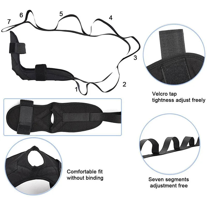 Fascia Stretcher with Loops | Yoga Strap for Rehabilitation and Flexibility Training lifestyle view
