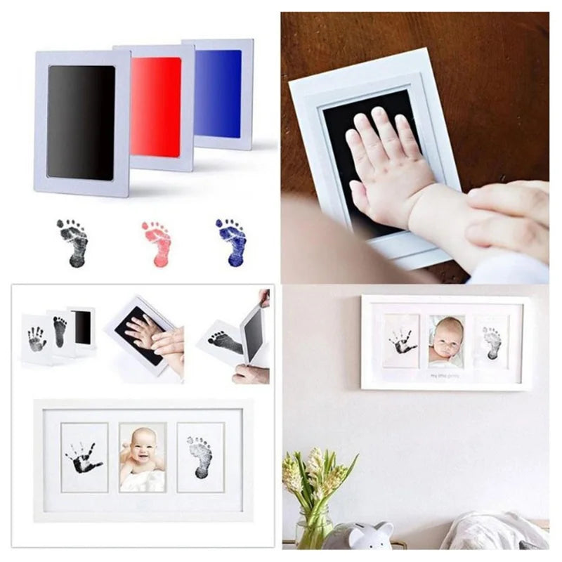 Pet Handprint Footprint Kit No Touch Cat Dog Paw Print Newborn Birth Souvenir Ink Pad Ne detail view