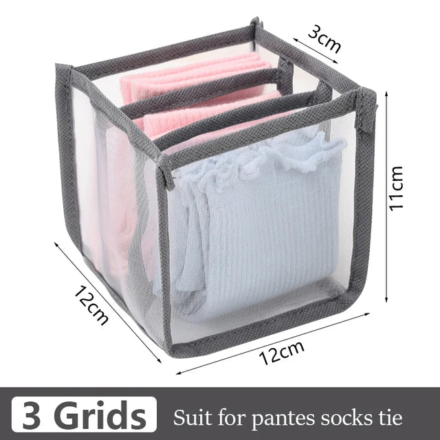 Jeans Organization Storage Box | Closet Drawer Organizer for Pants and Clothing close-up view