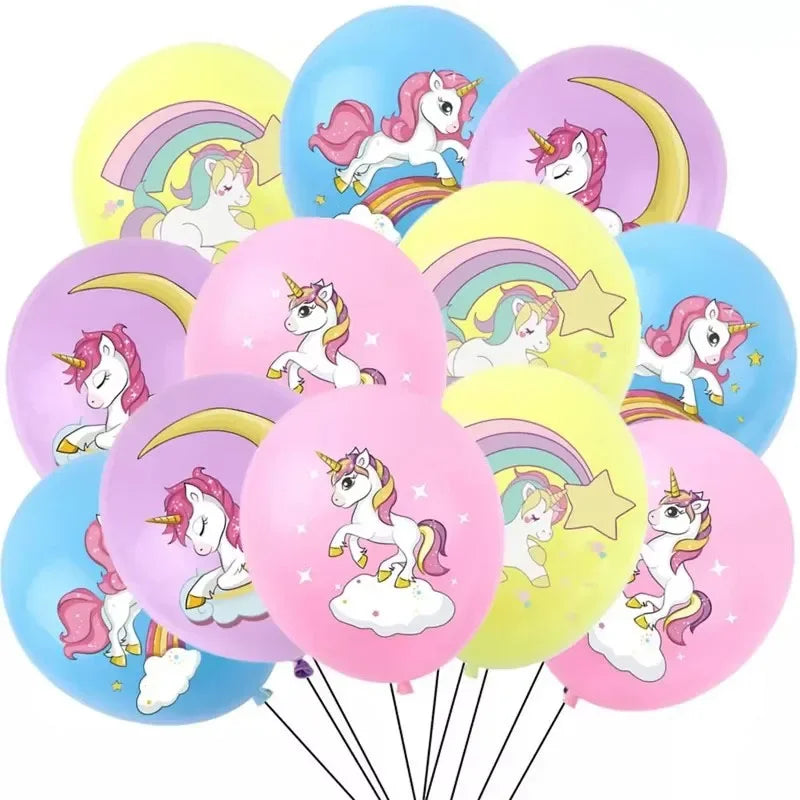 20pcs Pink Unicorn Latex Balloons | Unicorn Theme Birthday Party Decoration additional angle