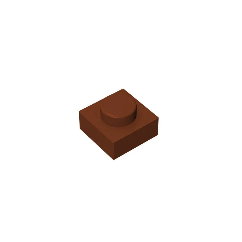 Gobricks GDS-501 Plate 1 x 1 | Compatible Building Block for Creative Builds close-up view