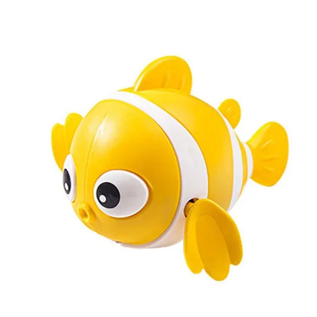 Hot sellingBaby Bath Toys Cute Swimming Fish Cartoon Animal Floating Wind Up Toys Wate close-up view