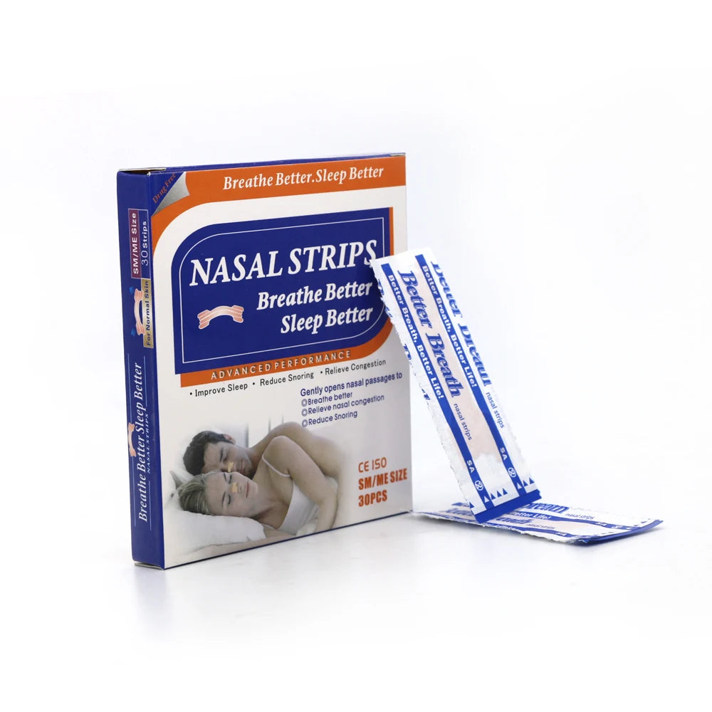 Anti-Snoring Nasal Strips | 30 Patches for Better Breathing and Restful Sleep additional angle