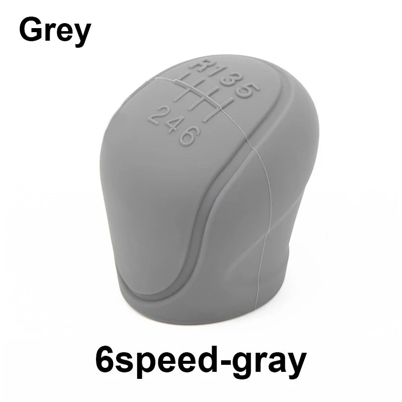 1PC Manual 5/6-speed Car Interior Accessories Car Silicone Gear Shift Knob Cover Sh additional angle