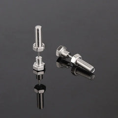 Gothic Stud Earrings Set | Unisex Stainless Steel Punk Screw Earrings alternate view