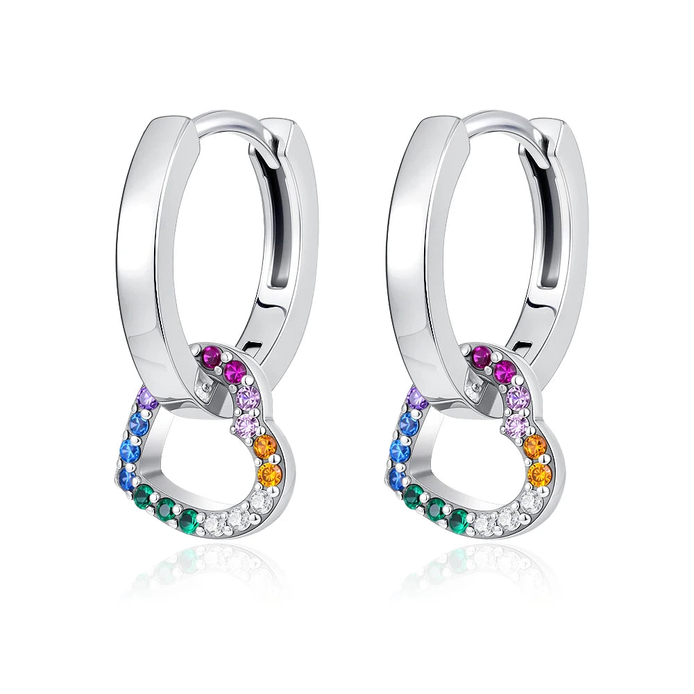 925 Sterling Silver Cherry Butterfly Shining Zircon Stud Earrings | Women's Holiday C alternate view