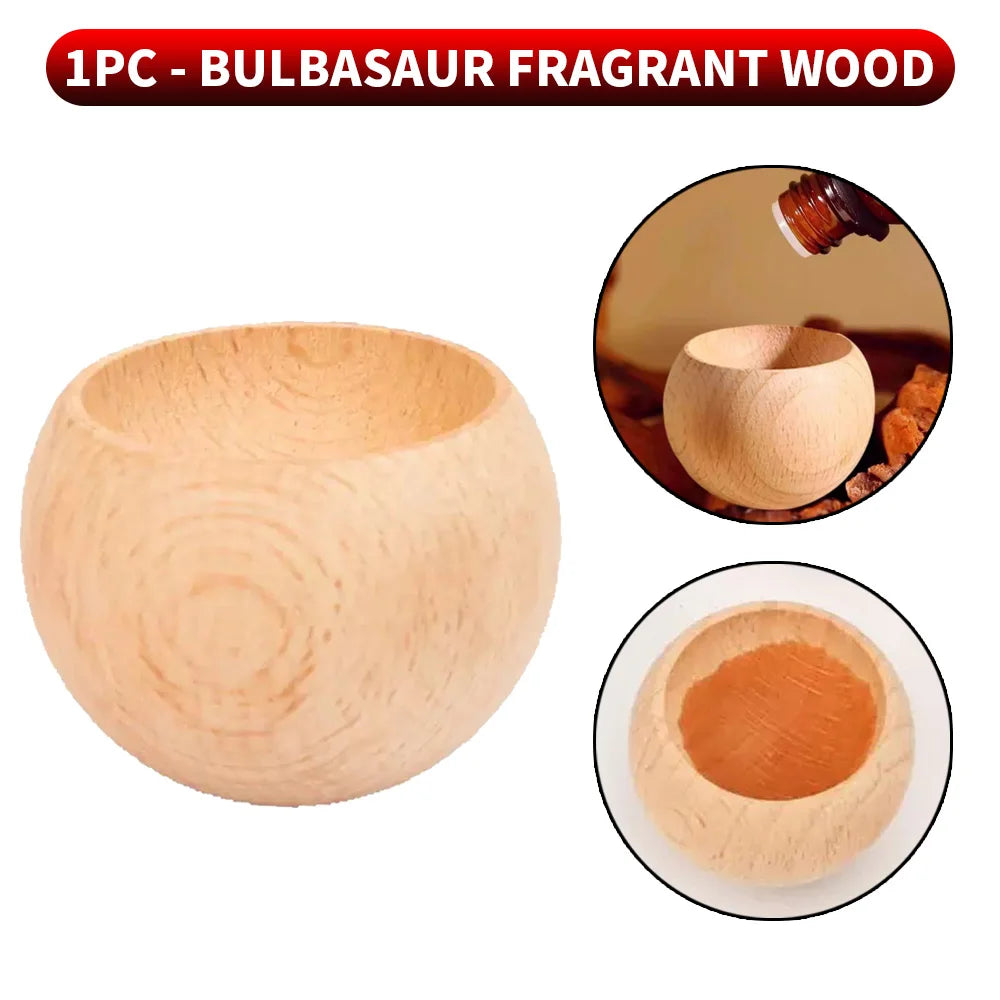 Creative Solid Wood Tumbler Fragrance Expander | Natural Reed Diffuser Set close-up view