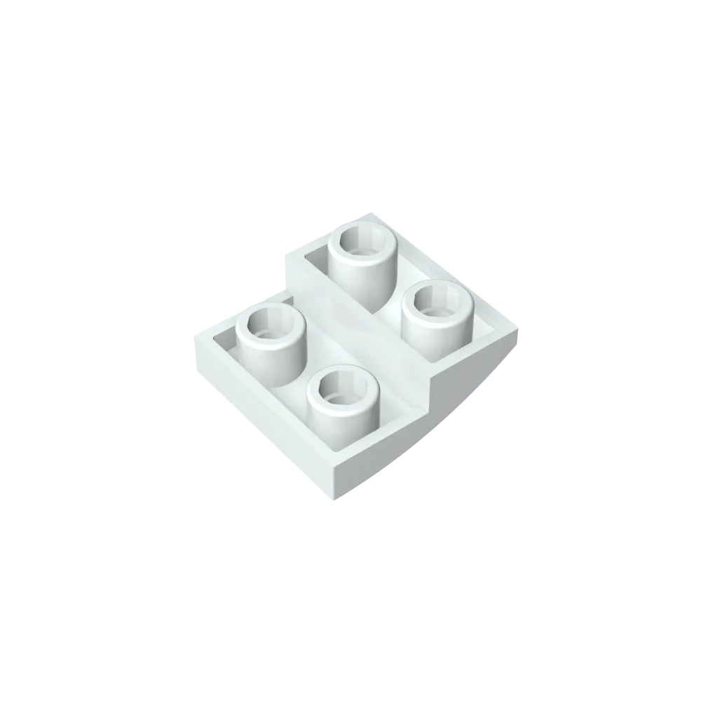 Gobricks GDS-1270 Slope, Curved 2 x 2 Inverted | Compatible with Lego 32803 Buildin additional angle