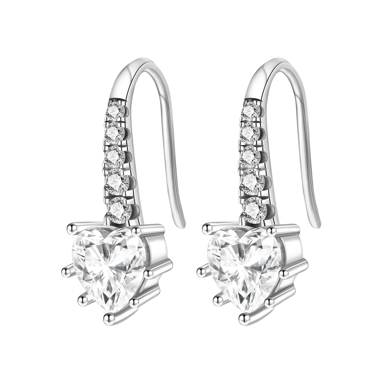 PANPOKI 925 Sterling Silver Cupid Arrow Love Earring Original Jewelry Drop Earrings W alternate view