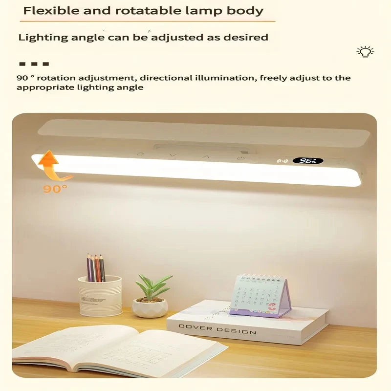 LED Touch Table Lamp with Remote Control and Timing | Rechargeable Magnetic Desk Light close-up view