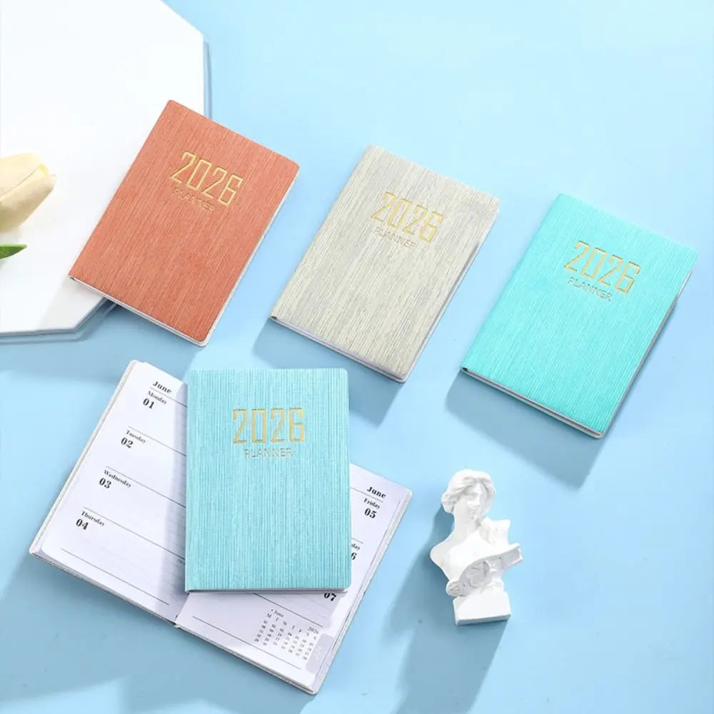 Portable A7 2026 Agenda Book – Pocket Weekly Planner with Calendar