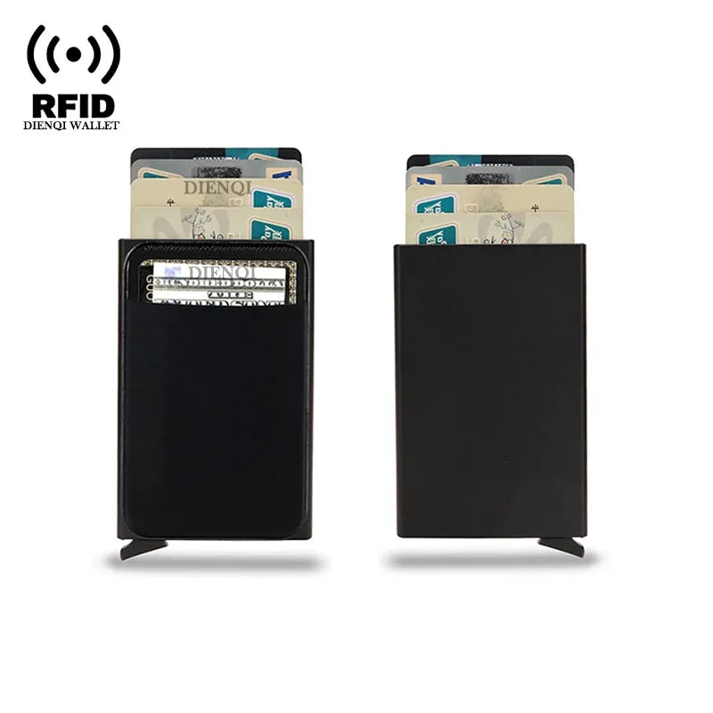 DIENQI Rfid Credit Card Holder | Smart Minimalist Aluminium Wallet alternate view
