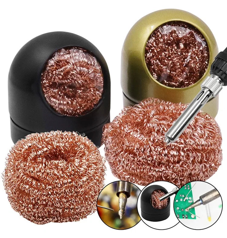 Soldering Iron Tip Cleaner Ball Mesh Filter lifestyle view