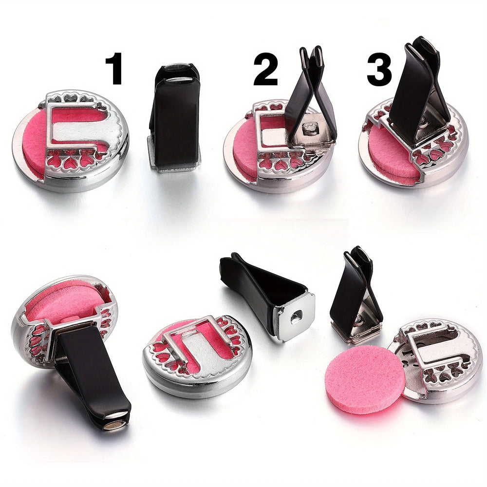Refillable Car Air Freshener Perfume Diffuser Clip detail view