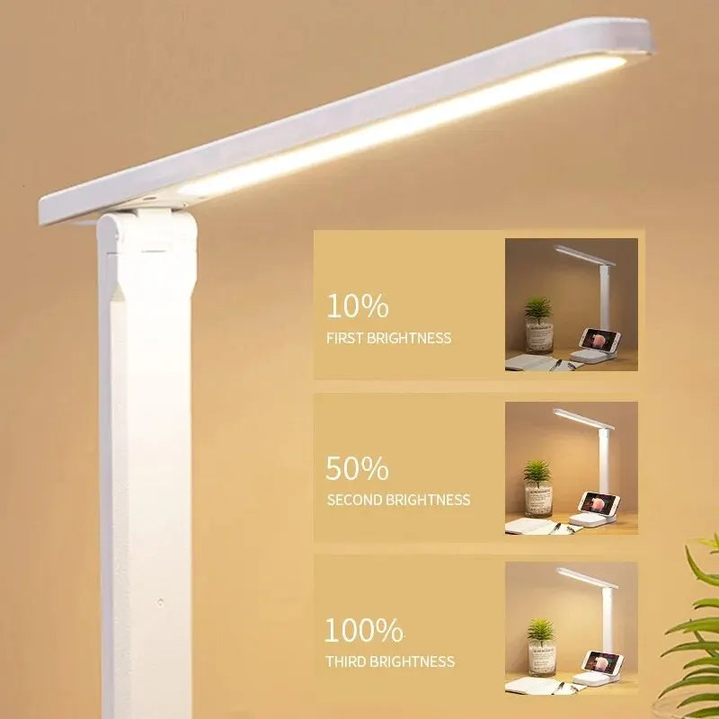 LED Foldable Desk Lamp with Touch Controls | Eye-Care Reading Light alternate view