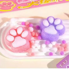 Cat Paw Squishy Toy | Cute Fufu Stress Relief Fidget for Kids and Adults close-up view