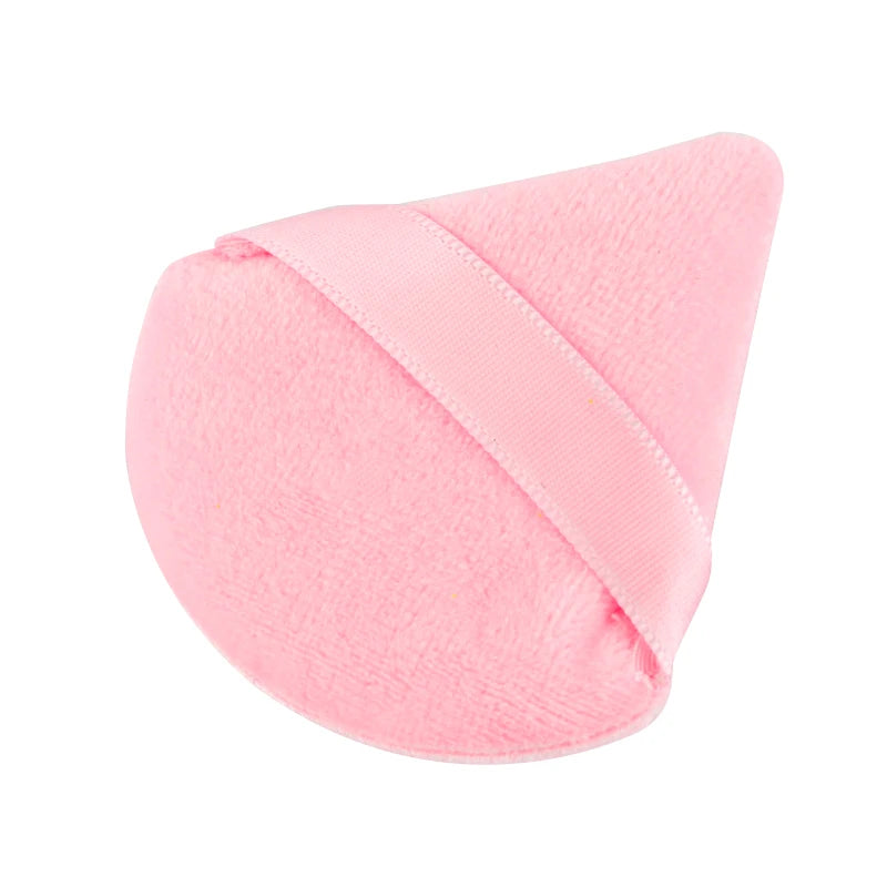 1/2/4pcs Triangle Powder Puff Soft Velvet Facial Makeup Sponge Puff Mixer Beauty Found close-up view