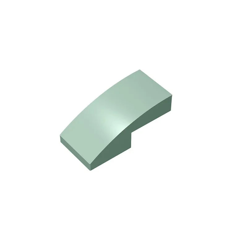 Gobricks GDS-795 Slope, Curved 2 x 1 Inverted | Compatible Building Block for DIY Projec detail view