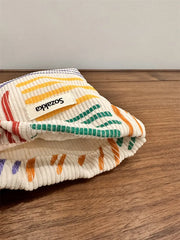 Corduroy Drawstring Pouch | Versatile Storage Bag for Jewelry, Cosmetics, and Small Esse detail view