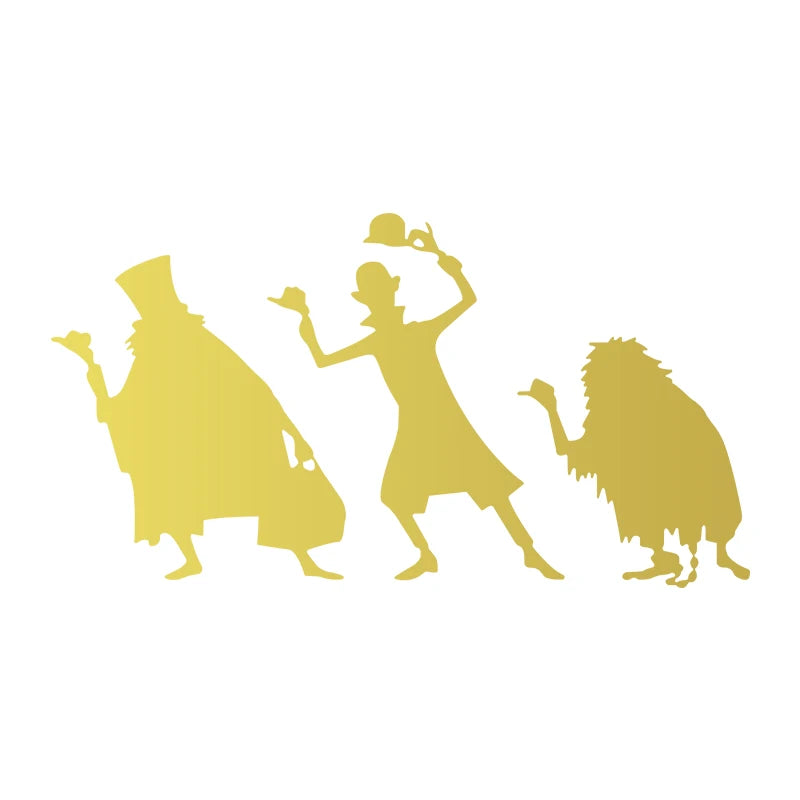 Cartoon Hitchhiking Ghosts Vinyl Sticker | Car Window Decoration detail view