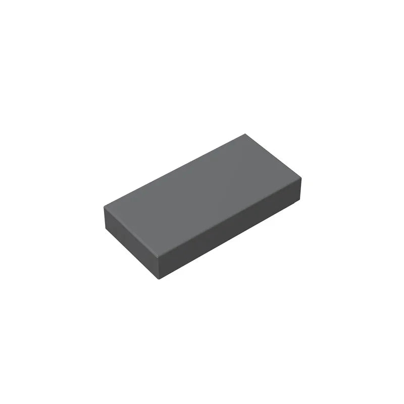 Gobricks GDS-566 Fliese 1 x 2 mit Nut | Kompatibler Baustein