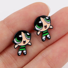 Cute Animal Stud Earrings for Women | Stainless Steel Pierced Jewelry detail view