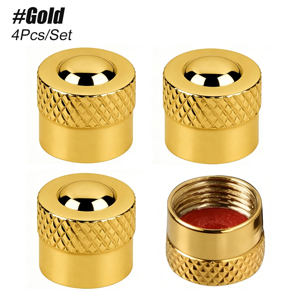 4PCS Tire Valve Stem Caps, Corrosion Resistant Universal Covers alternate view