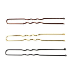 5/6/7cm Alloy Bobby Pins Barrettes U Shaped Metal Hair Pins Waved Hair Clips Bridal Ha close-up view