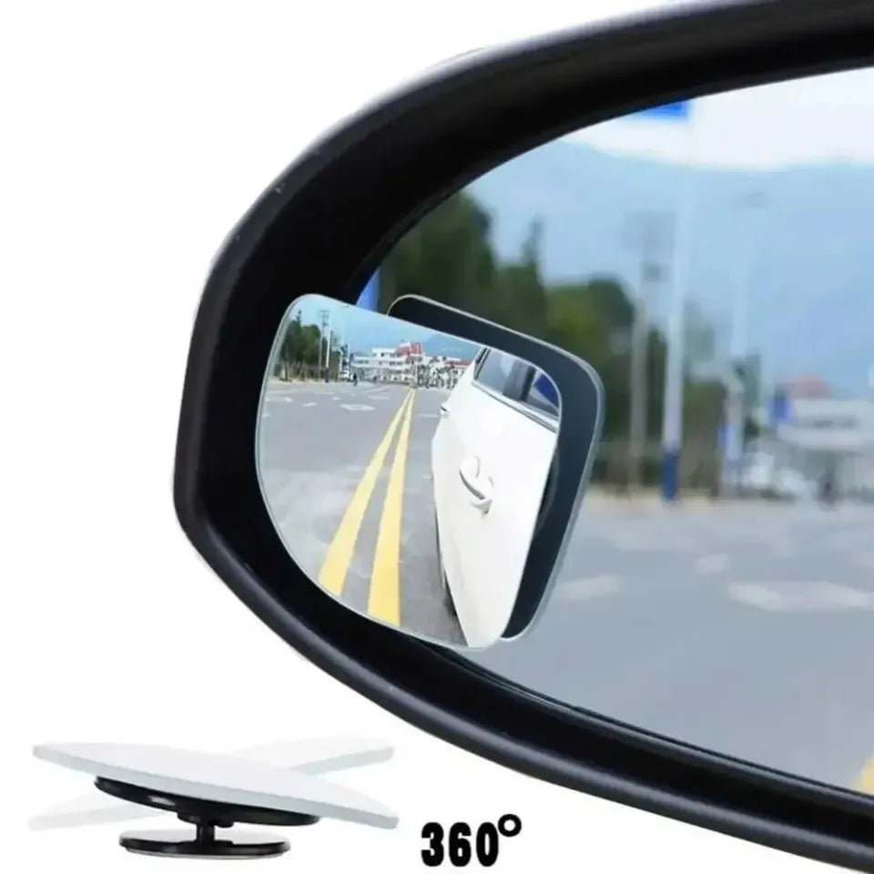 Car Blind Spot Mirror 360° Adjustable Wide Angle HD Frameless 2 Pcs
