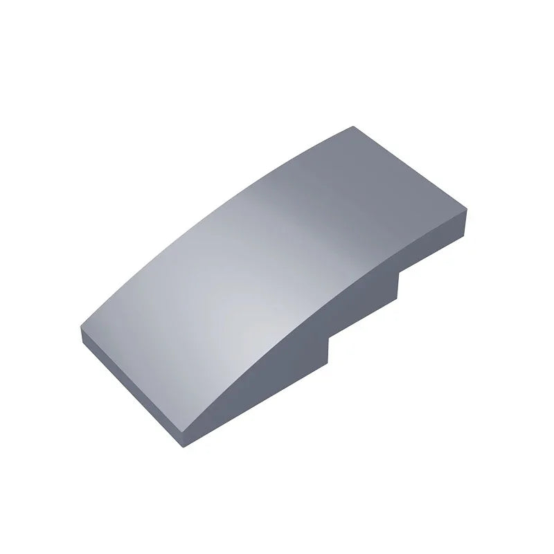 Slope, Curved 4 x 2 Building Block (Gobricks GDS-660) | Compatible with Lego 93606 Parts detail view