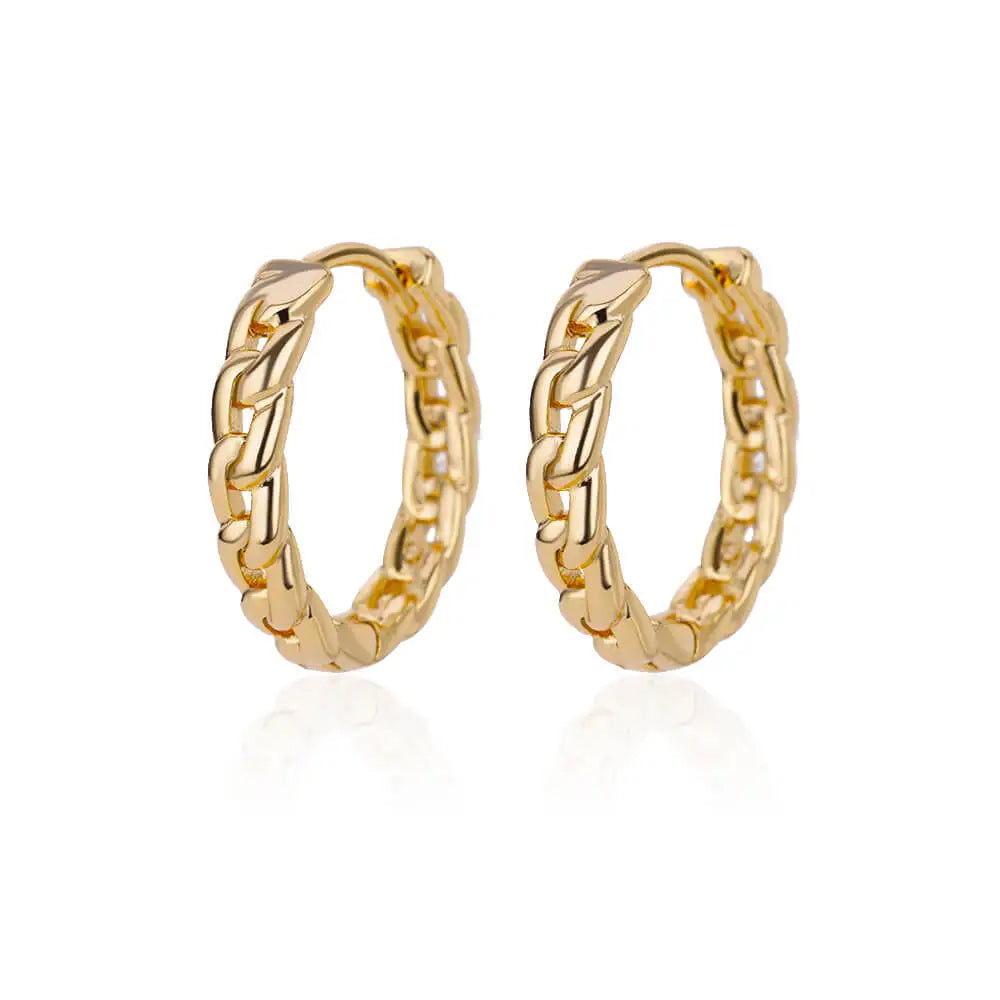 Round Stainless Steel Hoop Earrings for Women