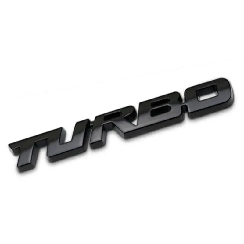 Turbocharged Metal Alloy 3D Car Sticker Badge - Onlytenbucks.com