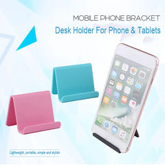 Lazy Bracket Mobile Phone Holder Table Desktop Stand Plastic Desk Mount Candy Color Mini detail view