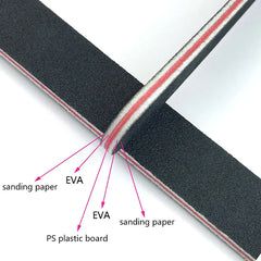 5Pcs Emery Board Nail Files, Straight Sandpaper Files for Nail Art DIY Manicure detail view